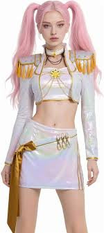 Pop Anime Girl Adult Mira Gold and white