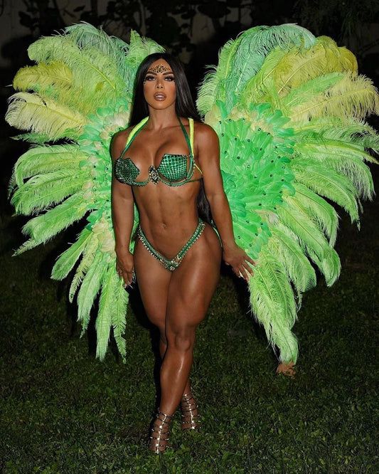 Exclusive Nemesis Custom Green studded Bikini