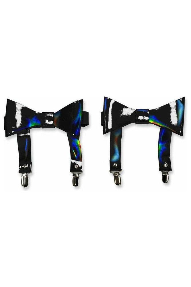 Black Holo Garters (set of 2) - Daisy Corsets