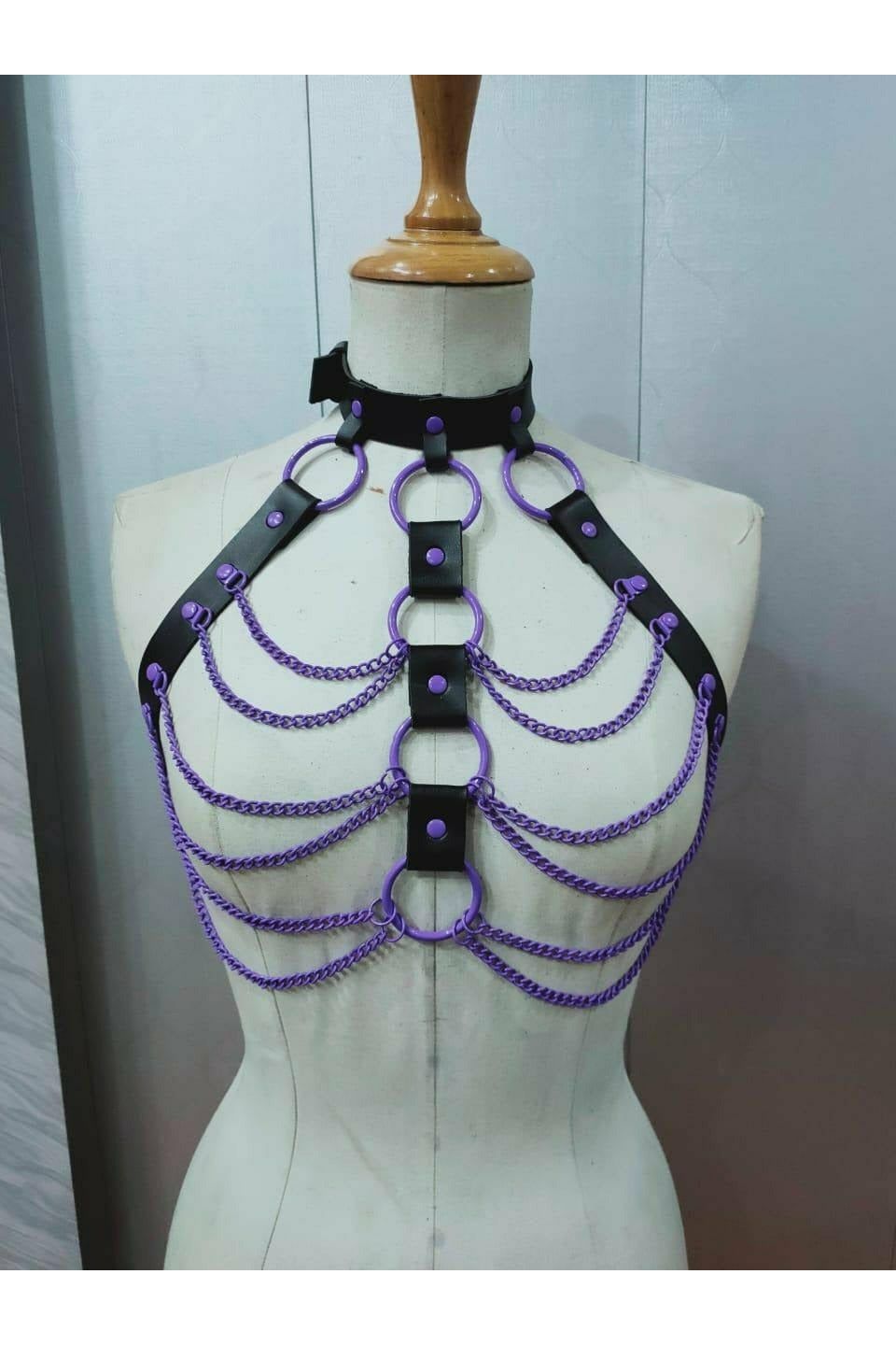 Candy Collection - Purple Chain Harness - Daisy Corsets