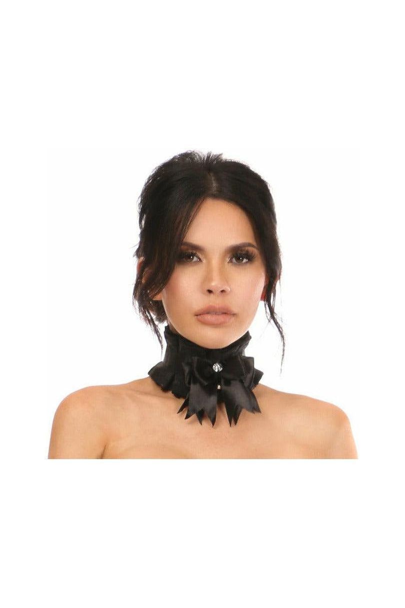 Kitten Collection Black/Black Lace Choker - Daisy Corsets