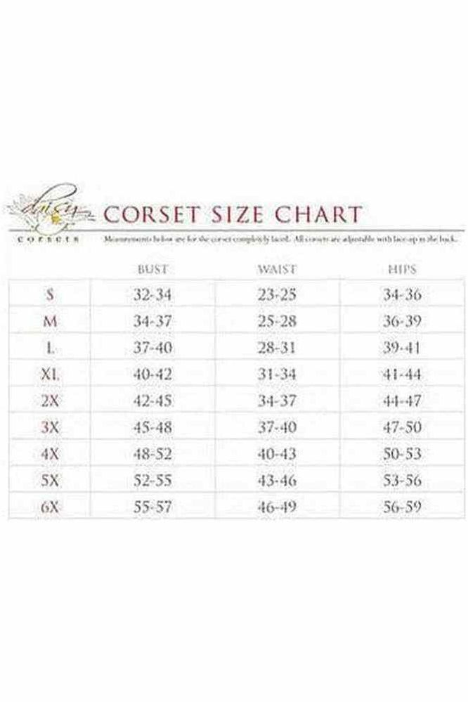 Lavish Black Satin Underbust Corset - Daisy Corsets