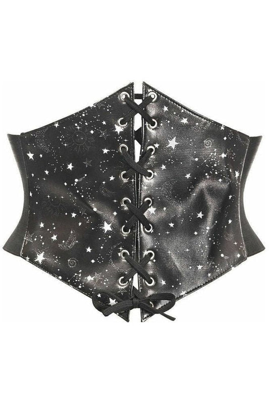 Lavish Celestial Lace - Up Corset Belt Cincher - Daisy Corsets