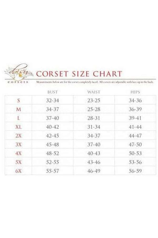 Lavish Rainbow Polka Dot Print Satin Mini Cincher Corset - Daisy Corsets