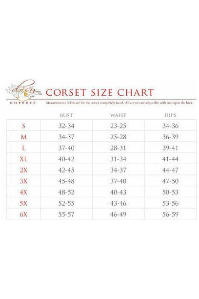 Lavish Red Lace Ruffled Underwire Cincher Corset - Daisy Corsets