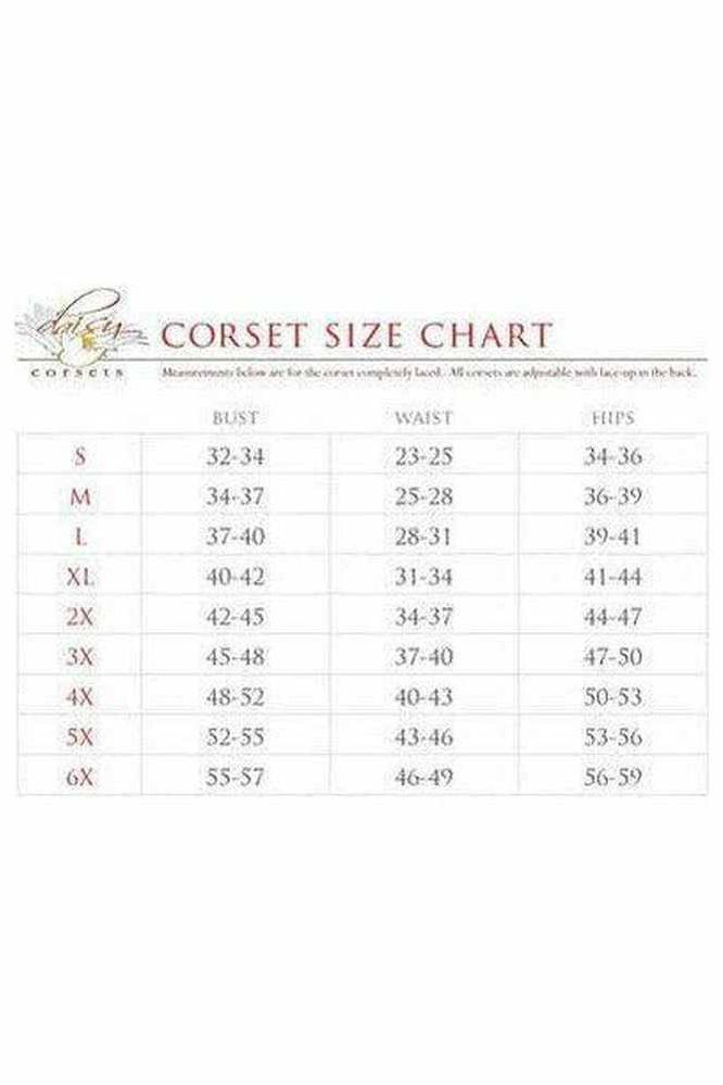 Lavish Red Plaid Satin Open Cup Waist Cincher - Daisy Corsets