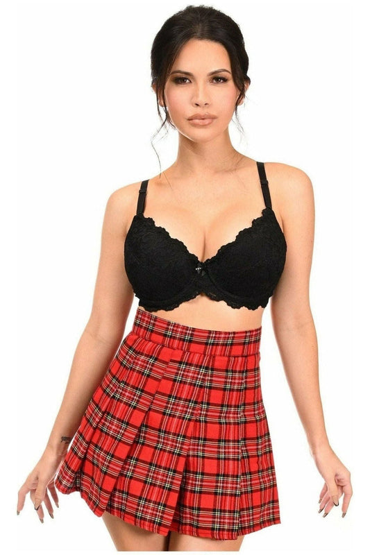 Red Plaid Skirt - Daisy Corsets