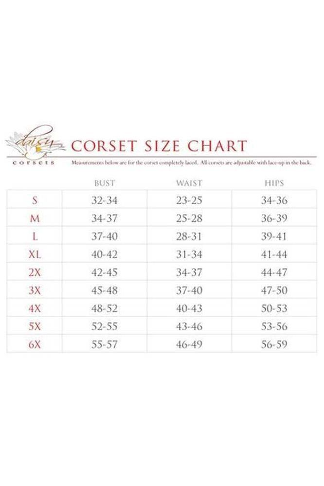 Top Drawer 2 PC Purple/Black Lace Steel Boned Corset & Skirt Set - Daisy Corsets
