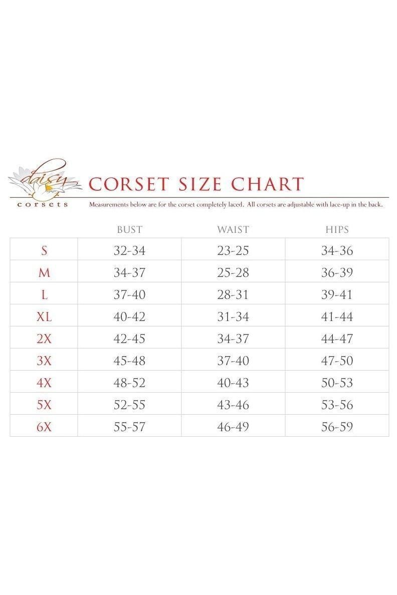 Top Drawer 4 PC Black Lace Dark Angel Corset Costume - Daisy Corsets