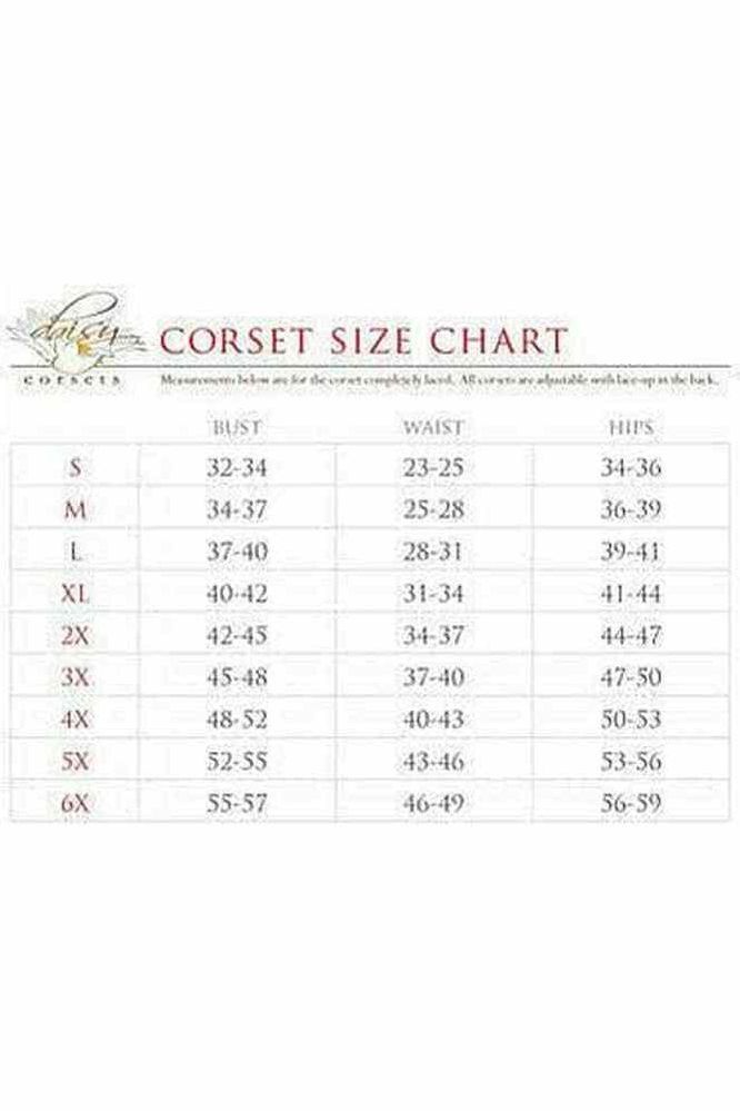 Top Drawer Faux Leather & Fishnet Steel Boned Corset - Daisy Corsets