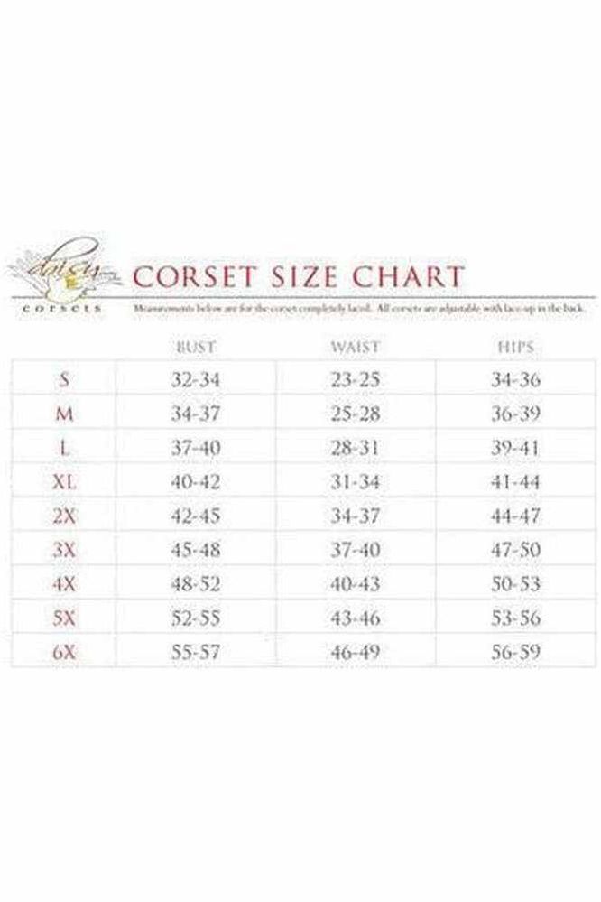 Top Drawer Premium Faux Leather Cop Corset Dress Costume - Daisy Corsets