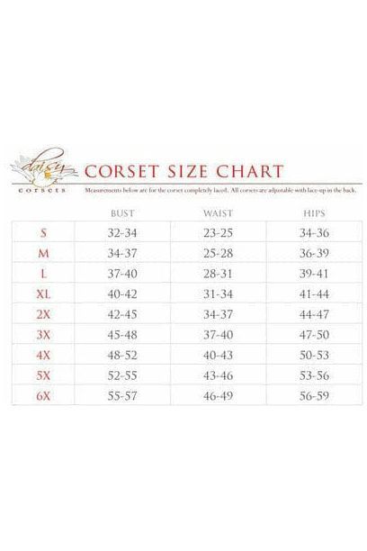 Top Drawer Sunset Holo Steel Boned Underbust Corset - Daisy Corsets