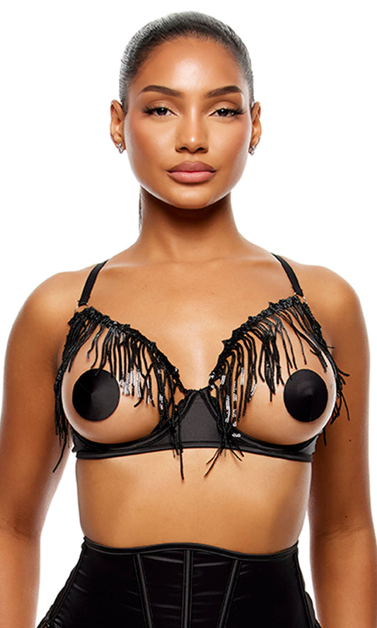 Peep Show Nipple Covers - Black