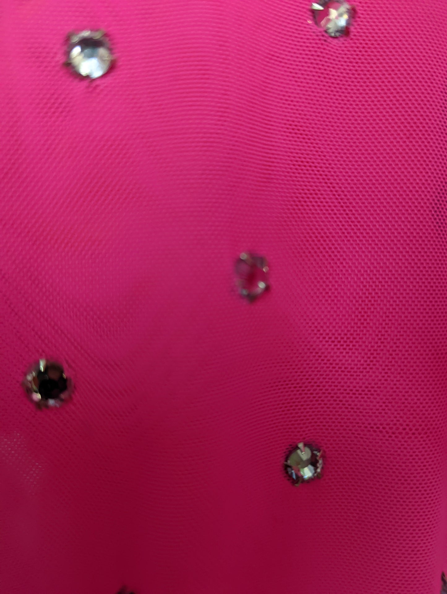 Slingshot Mesh Romper w/Rhinestones