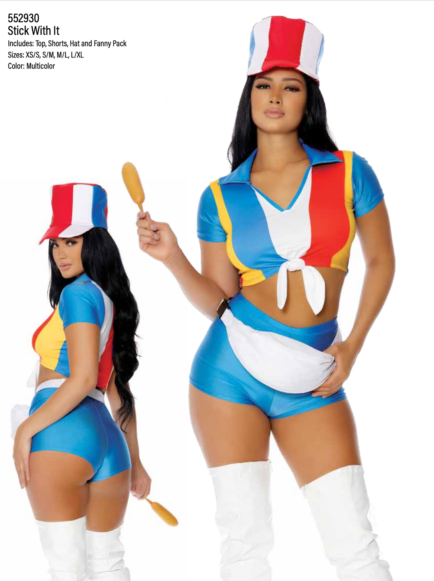 Stick With It Sexy Fast Food Employee Costume