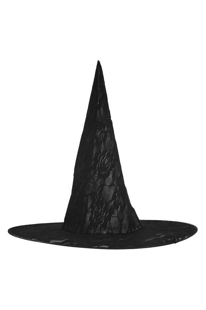 Black Lace Witch Hat - Daisy Corsets