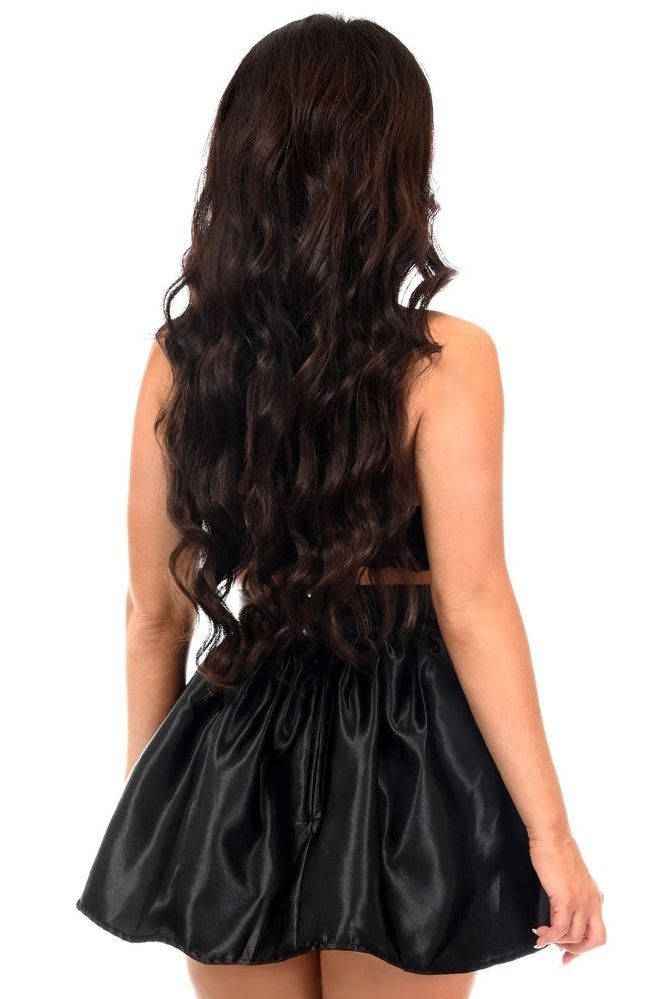 Black Satin Skirt - Daisy Corsets