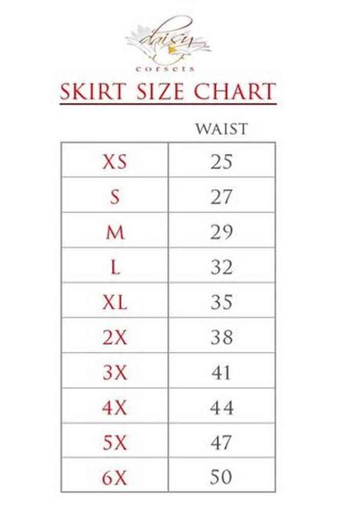 Black Sequin 3 Layer Skirt - Daisy Corsets