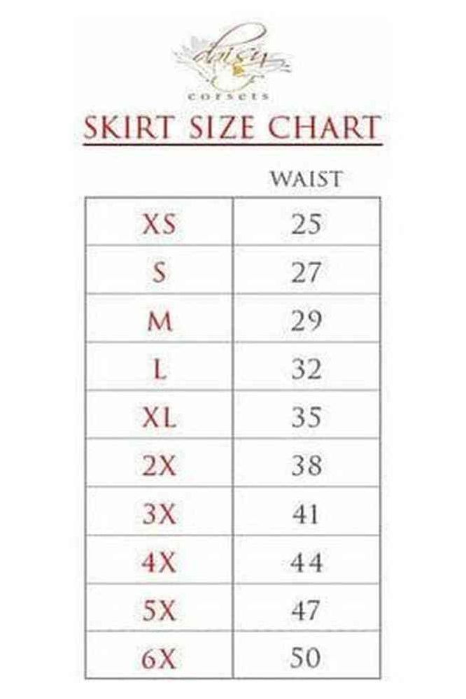 Butterfly Print Stretch Lycra Skirt - Daisy Corsets