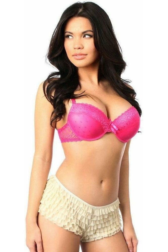 Cream Ruffle Panty w/Bow - Daisy Corsets