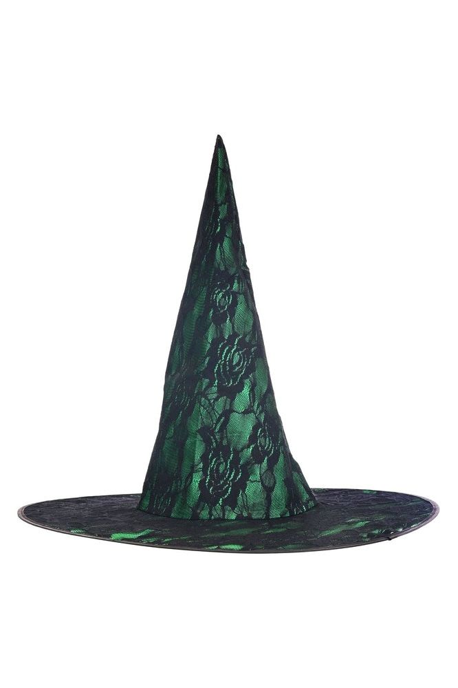 Green Lace Witch Hat - Daisy Corsets