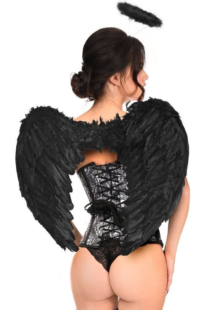 Lavish 3 PC Gothic Dark Angel Corset Costume - Daisy Corsets