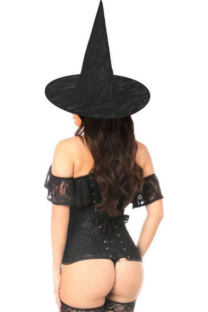 Lavish 3 PC Premium Lace Witch Corset Costume - Daisy Corsets