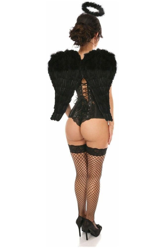 Lavish 3 PC Sexy Daring Dark Angel Corset Costume - Daisy Corsets