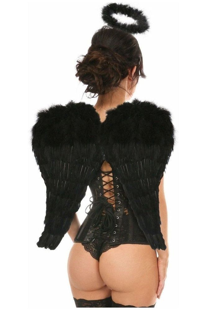 Lavish 3 PC Sexy Daring Dark Angel Corset Costume - Daisy Corsets