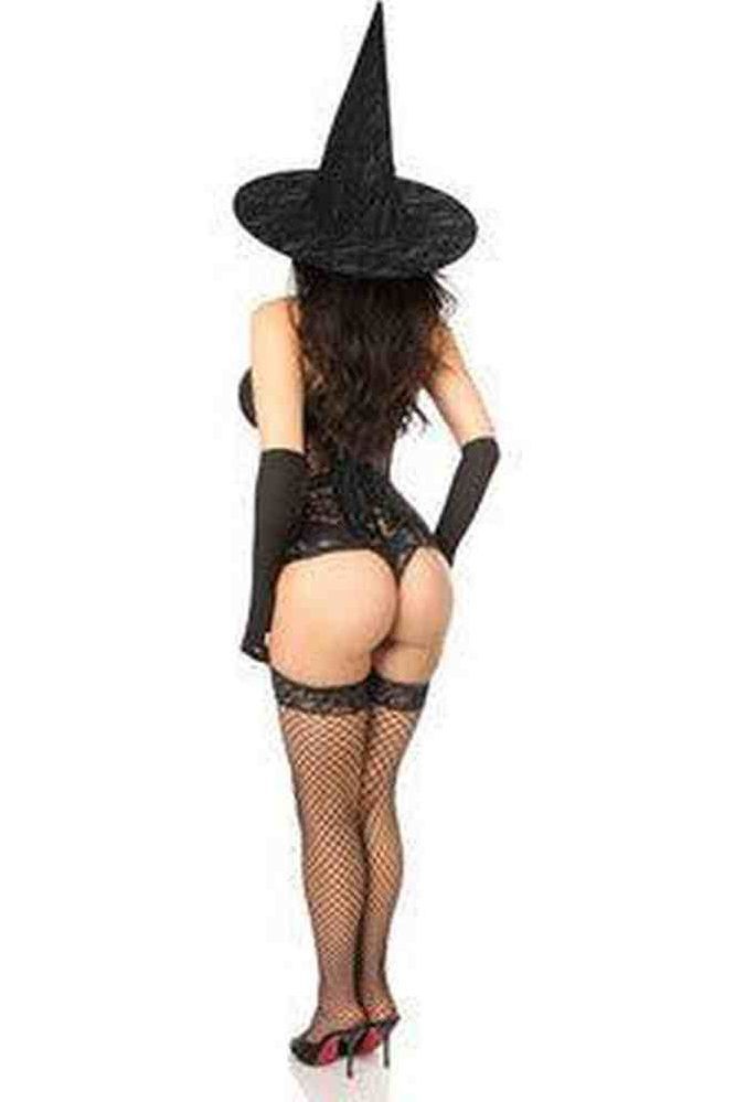 Lavish 3 PC Sheer Witch Corset Costume - Daisy Corsets