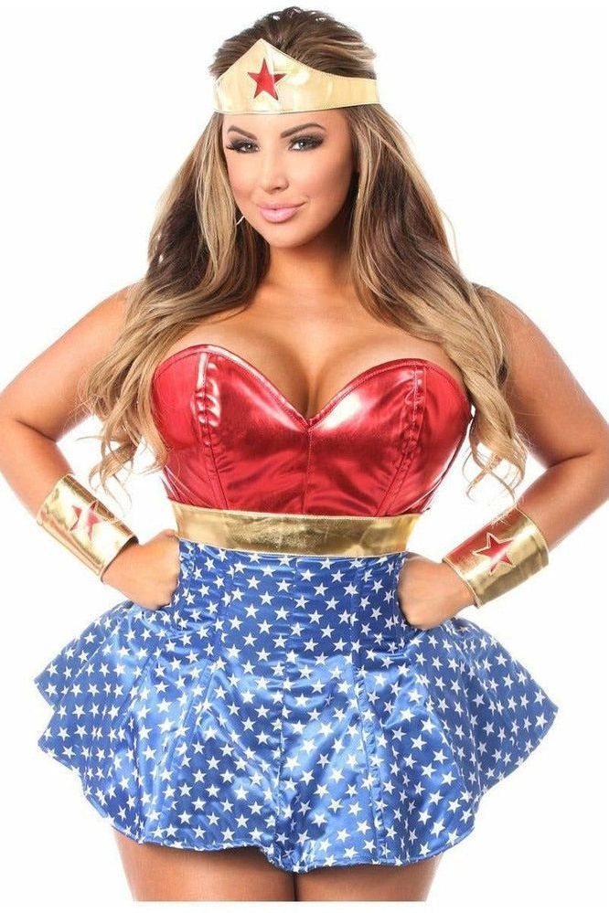 Lavish 3 PC Superhero Corset Dress Costume - Daisy Corsets