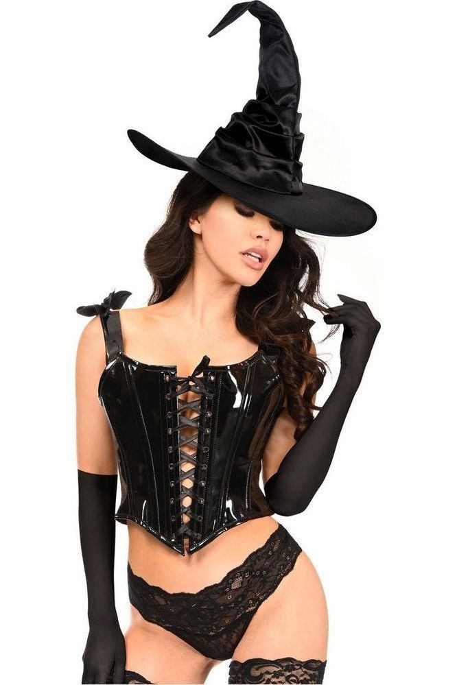 Lavish 3 PC Vinyl Witch Corset Costume - Daisy Corsets