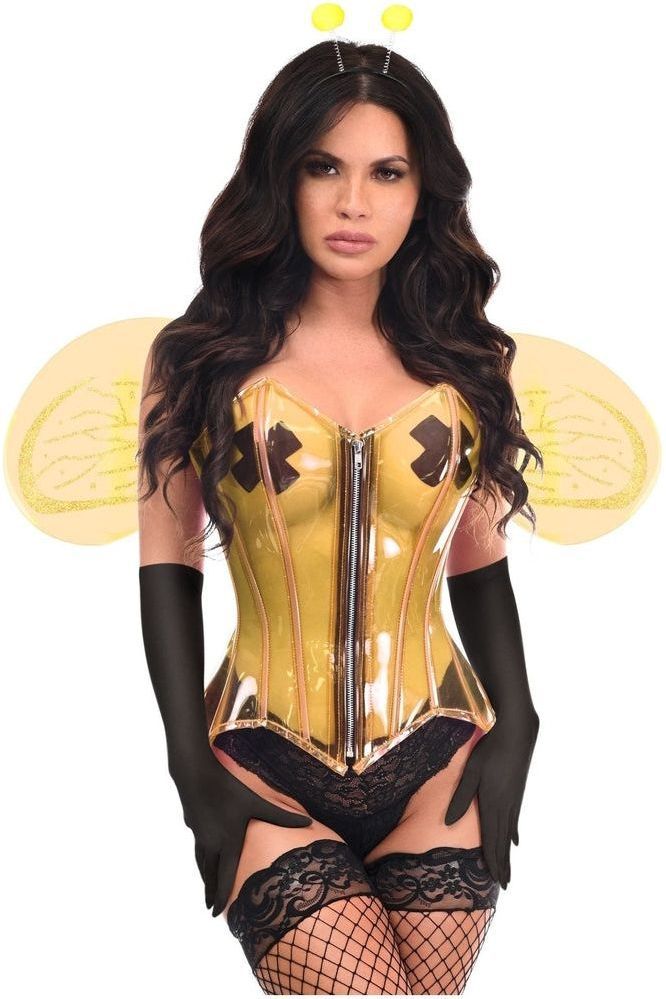 Lavish 4 PC Clear Bee Corset Costume - Daisy Corsets