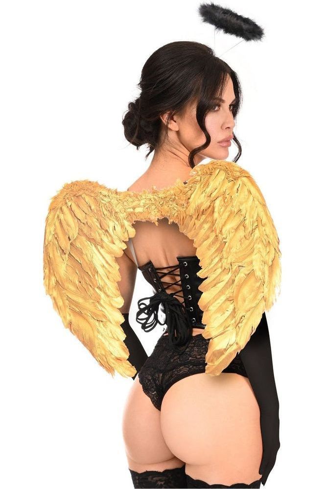 Lavish 4 PC Golden Angel Corset Costume - Daisy Corsets
