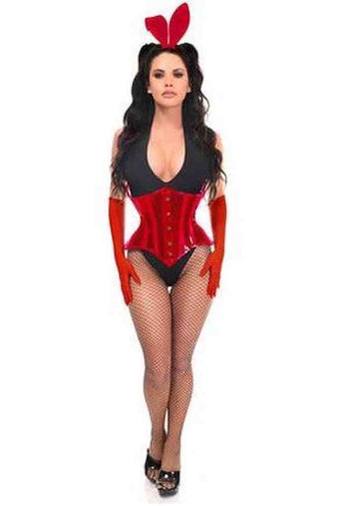 Lavish 4 PC Red Festival Bunny Corset Costume - Daisy Corsets