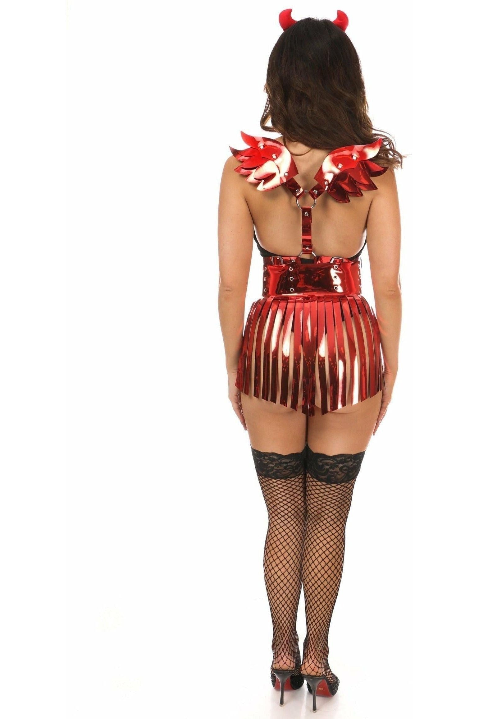 Lavish 4 PC Sexy Devil Costume - Daisy Corsets