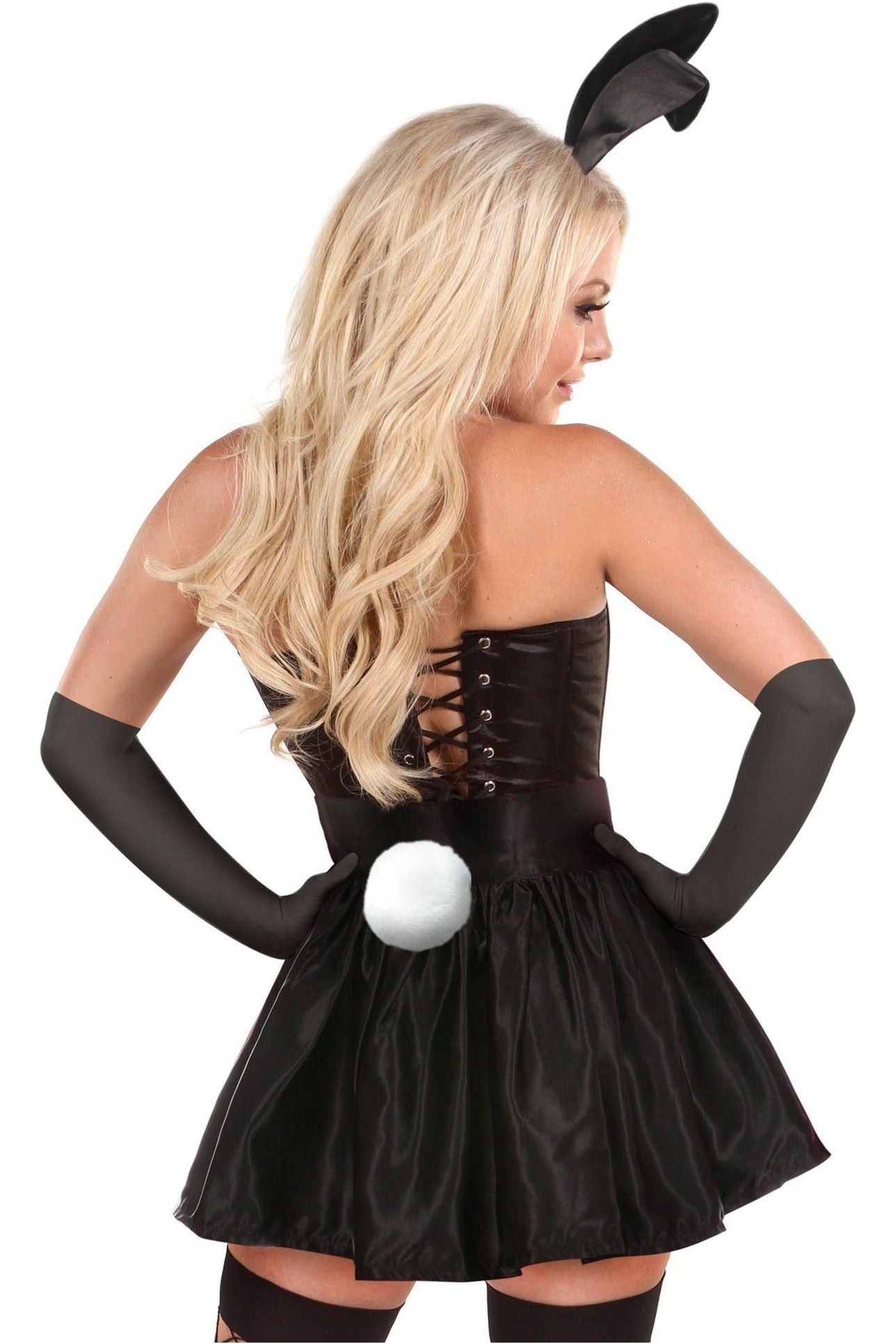 Lavish 5 PC Flirty Black Bunny Corset Costume - Daisy Corsets