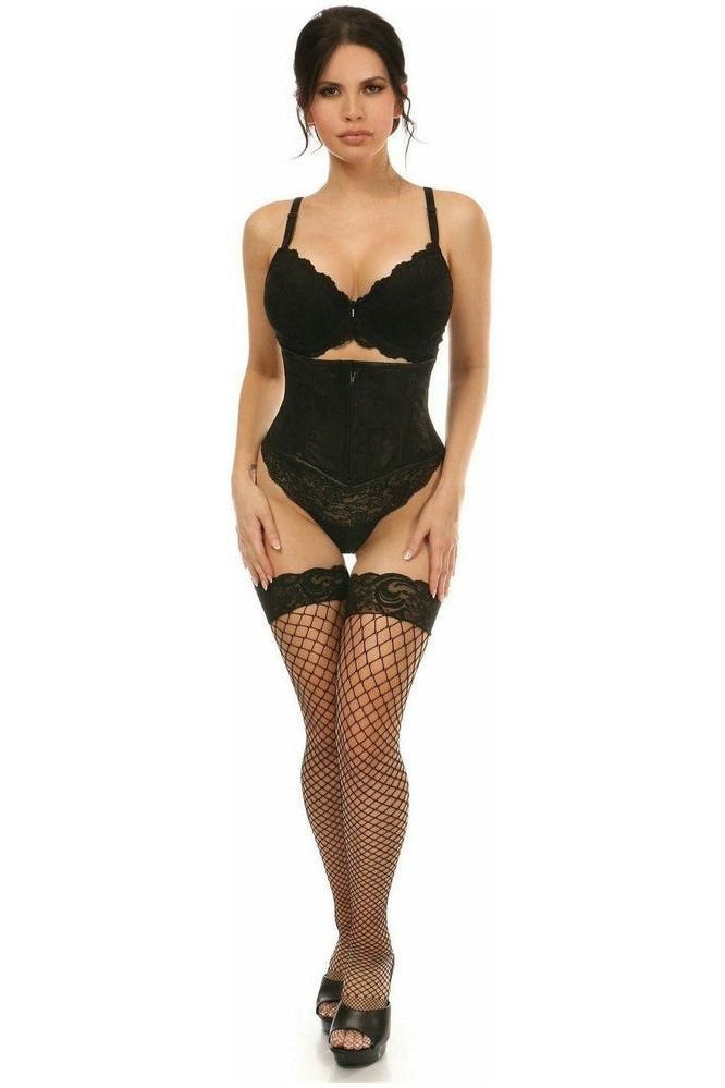 Lavish Black Lace Mini Cincher - Daisy Corsets