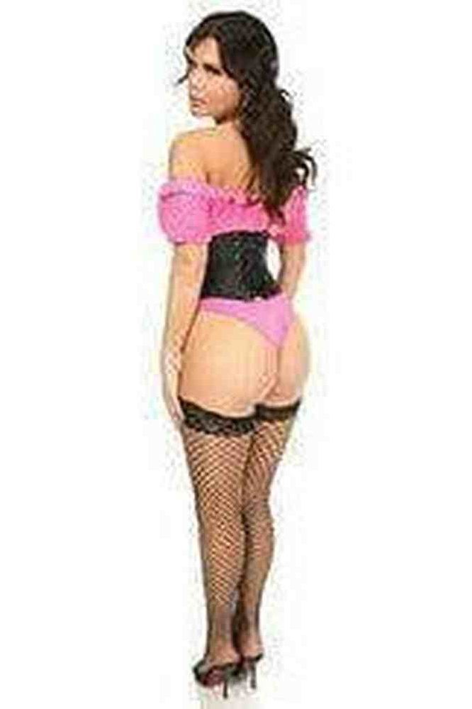 Lavish Black Satin Mini Cincher - Daisy Corsets