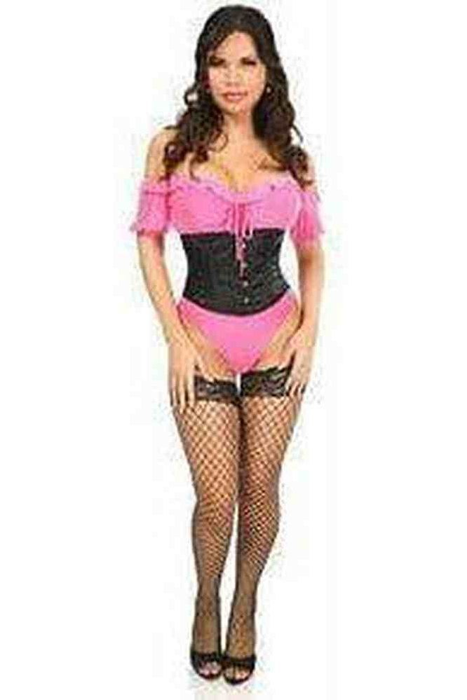 Lavish Black Satin Mini Cincher - Daisy Corsets