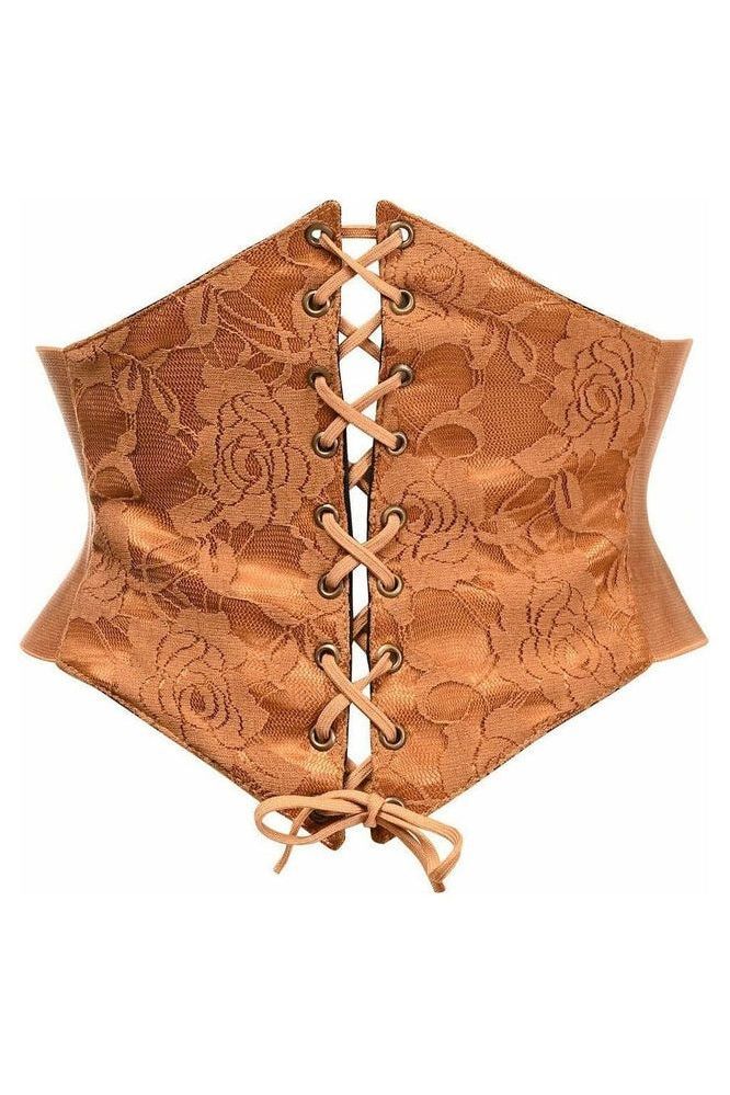 Lavish Caramel Lace Corset Belt Cincher - Daisy Corsets