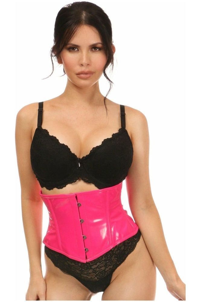 Lavish Hot Pink Patent Mini Cincher - Daisy Corsets