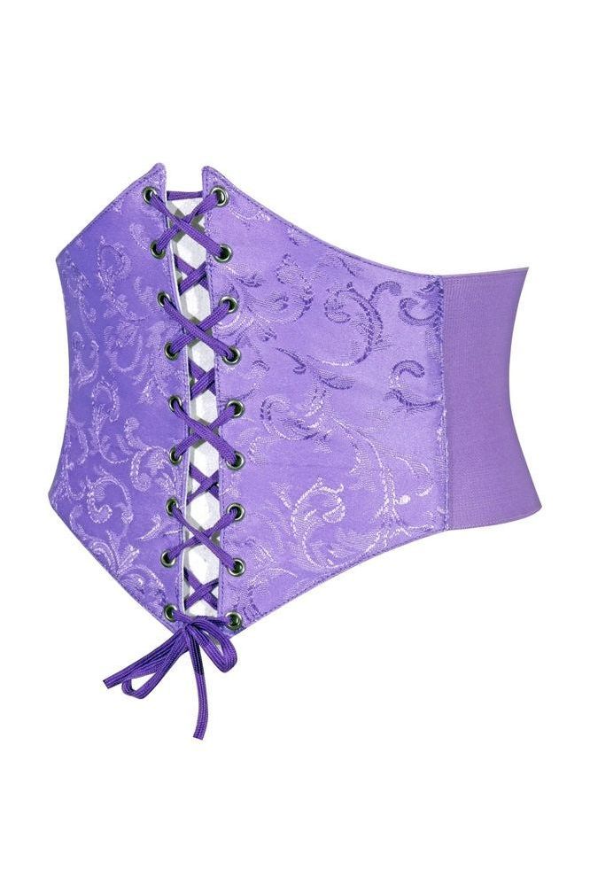 Lavish Lavender Brocade Corset Belt Cincher - Daisy Corsets