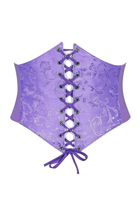 Lavish Lavender Brocade Corset Belt Cincher - Daisy Corsets