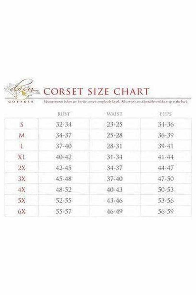 Lavish Pink Plaid Satin Open Cup Waist Cincher - Daisy Corsets