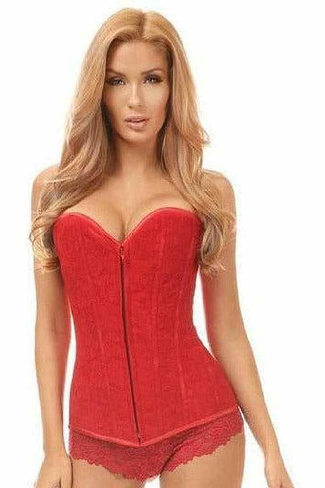Lavish Red Lace Overbust Corset�� - Daisy Corsets