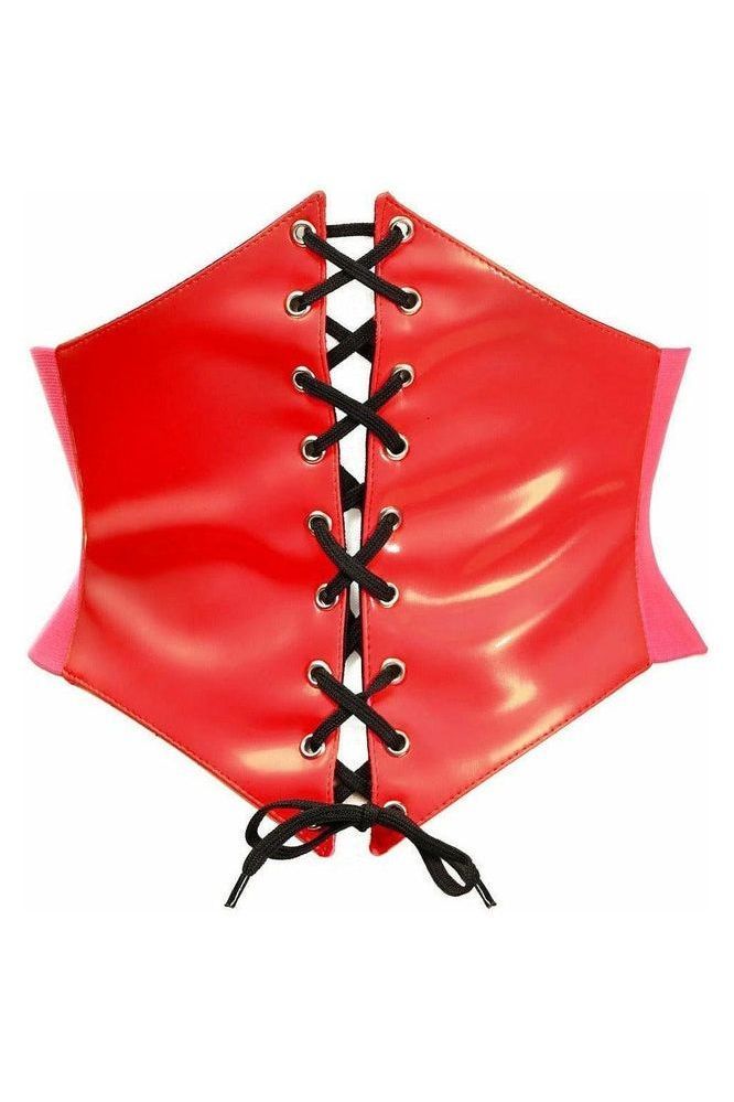 Lavish Red Patent Corset Belt Cincher - Daisy Corsets