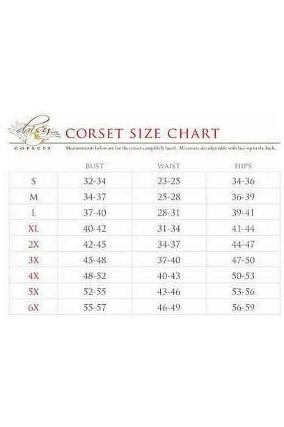 Lavish Sunset Holo Lace - Up Short Bustier Top - Daisy Corsets