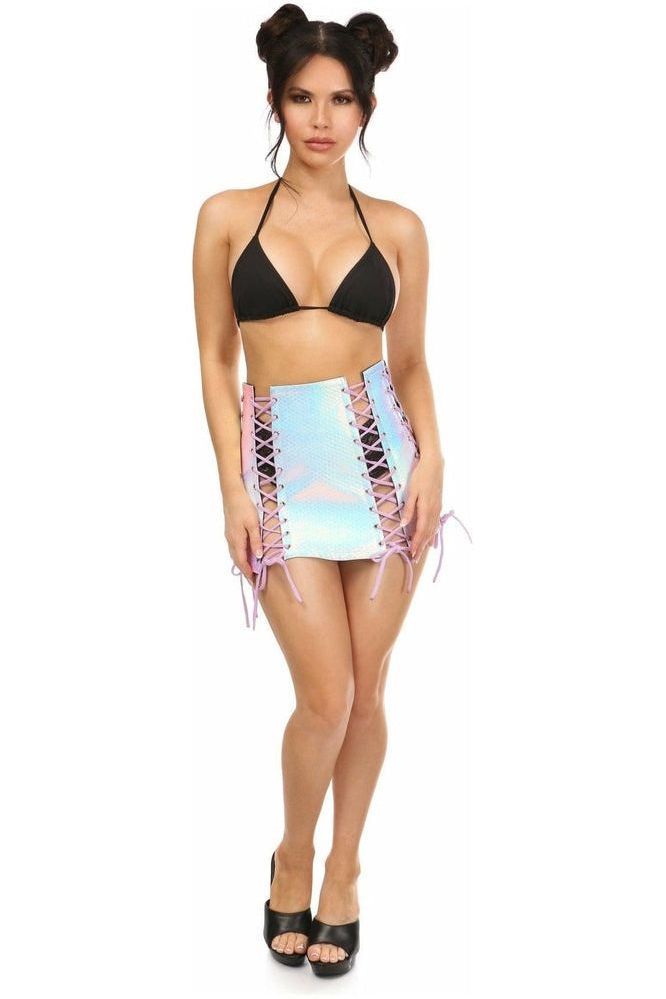 Mermaid Holo Lace - Up Skirt - Daisy Corsets