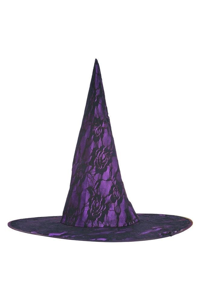 Purple Lace Witch Hat - Daisy Corsets